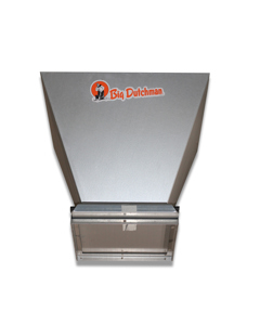 Adapter with shutter galv for  hopper with foreign silo